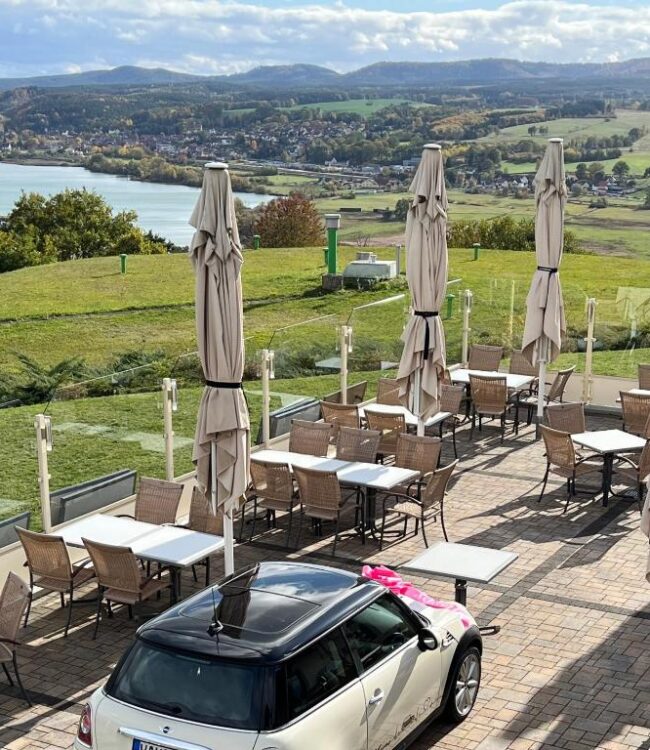 Panorama-Aussicht vom Hotel Restaurant in Bad Salzungen
